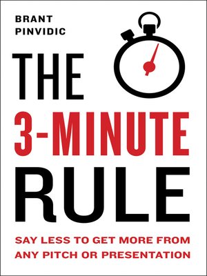 cover image of The 3-Minute Rule